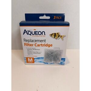 Aqueon‎ Replacement Filter Cartridge Medium M 3 Pack QuietFlow Aquarium Filter